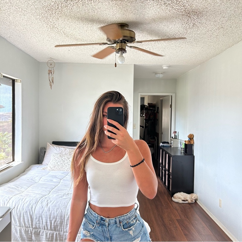 Colsie Crop Top - White